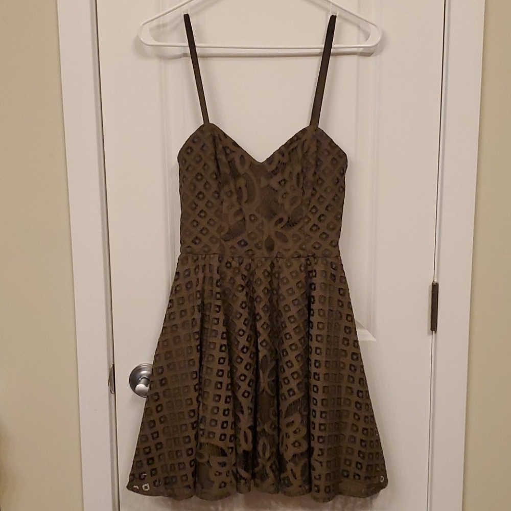 Bebe Petit Olive Green Dress